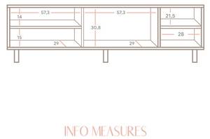 TV-Lowboard Mora Massivholz - Holzart/Dekor - 150 x 45 x 35 cm