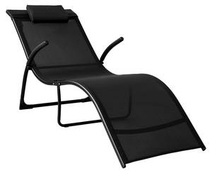 Chaise Longue Bain de Soleil OGS45-SCH Noir - Métal - 60 x 69 x 173 cm