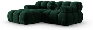 modulares Ecksofa BELLIS 3 Sitzplätze Dunkelgrün