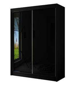 Kleiderschrank PEKA Schwarz - Breite: 200 cm