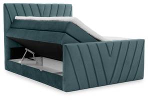 Boxspringbett ASTELL Blau - Breite: 180 cm