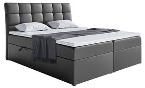 Boxspringbett Drago Anthrazit - Breite: 180 cm - H4