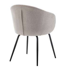 Lot de 2 fauteuils de table Calabra Beige - Textile - 57 x 79 x 57 cm