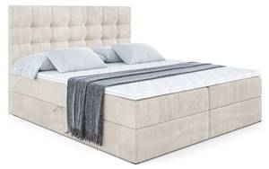 Boxspringbett BERO Ecru - 120 x 110 cm - H3