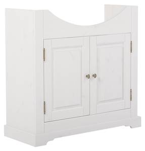 Schrank unter waschbecken ROMANTIC CUW8 Weiß - Kunststoff - Massivholz - 85 x 81 x 32 cm