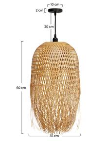 Suspension Dorva Beige - Bambou - 35 x 60 x 35 cm