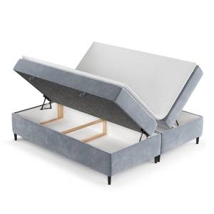 Boxspringbett  Araya II Taschenfederkern Grau - Breite: 140 cm