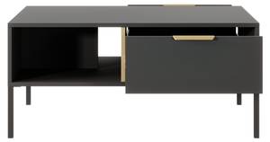 Table basse LARS CT97 Noir - Bois manufacturé - Matière plastique - 97 x 45 x 60 cm