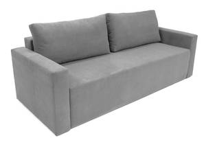 Canapé-lit CLOUD, gris, bahut. Gris - Matière plastique - Textile - 92 x 92 x 225 cm