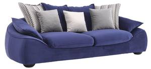 Sofa NEBIDA Blau - Textil - 102 x 67 x 240 cm