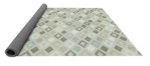 Outdoor-Teppich Grids Taupe Grau - Textil - 200 x 5 x 135 cm