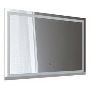 LED-Spiegel Viola Grau - Glas - 110 x 70 x 2 cm