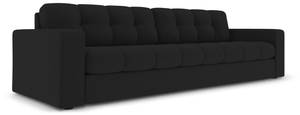 Sofa JUSTIN 4 Sitzplätze Schwarz