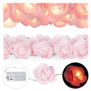 Guirlandes lumineuse de roses Rose clair - Translucide