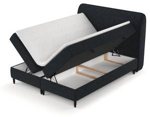 Premium Boxspringbett Lunaro Anthrazit - Breite: 131 cm