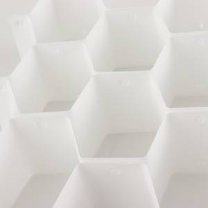 Organiser Aufbewahrungsschublade Weiß - Kunststoff - 35 x 7 x 37 cm