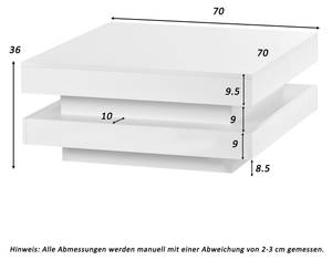 Couchtisch Epimetheus Ⅰ Weiß