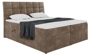 Boxspringbett Drago Braun - Breite: 140 cm - H3