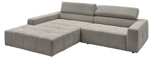 Ecksofa RENO Grau - Armlehne davorstehend links - Ecke davorstehend links