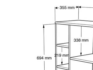 Vitrine OCEAN SC75 3D Blanc