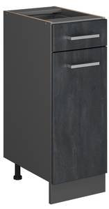 Küchenschrank mit Schublade R-Line 47596 Anthrazit - Schwarz