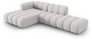 modulares Ecksofa LUPINE 5 Sitzplätze Hellgrau