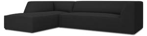 Ecksofa RUBY 4 Sitzplätze Schwarz