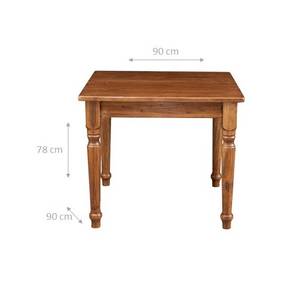 Table de Cuisine Country Imitation noyer