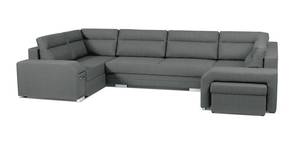 Ecksofa Eckcouch Fergus U Form Couch Grau - Ecke davorstehend rechts