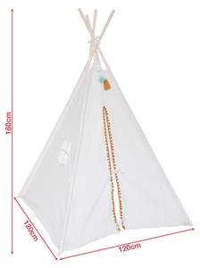 Tipi-Spielzelt Uruca Beige - Textil - 120 x 160 x 120 cm