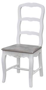 Chaise RIMINI WHITE DRC 1NOS Blanc - Bois massif - Bois/Imitation - 44 x 95 x 52 cm