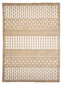 Waschbarer Teppich Dunya Geo Beige - 80 x 150 cm