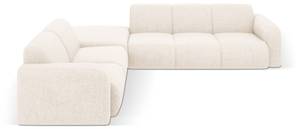 Ecksofa MOLINO 6 Sitzplätze Hochglanz Beige