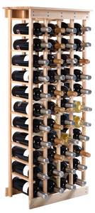 44 Flaschen Weinregal Braun - Holzwerkstoff - 47 x 28 x 113 cm