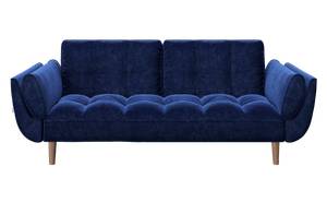 PLAYBOY Schlafsofa, 3-Sitzer, SCARLETT Blau - Nachtblau