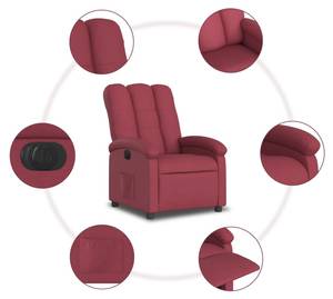 Fauteuil inclinable électrique 3032264-4 Brun rouge