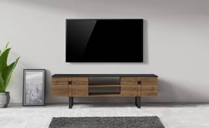 Zeus Tv-Schrank Braun - Holzwerkstoff - 160 x 50 x 35 cm