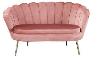 Muschelsofa Omurtag Pink - Textil - 136 x 78 x 77 cm