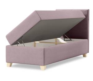 Einzelbett Boxspringbett Anter Mini Violett - Breite: 80 cm - Bettkasten rechts