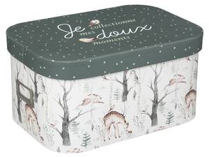 boite ppr foret x3, multicolore Papier - 37 x 19 x 26 cm