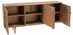 Buffet ISA Braun - Massivholz - 38 x 74 x 160 cm