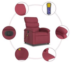 Fauteuil de massage électrique 3032262-3 Brun rouge