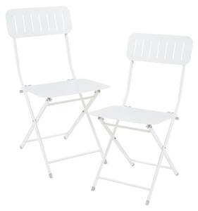 Lot de 2 chaises pliantes Sande Blanc