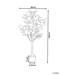 Plante artificielle FIG TREE Noir - Vert - Matière plastique - 80 x 162 x 80 cm