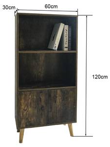 Regal JUNZIS18 Braun - Massivholz - Holz teilmassiv - 60 x 120 x 30 cm