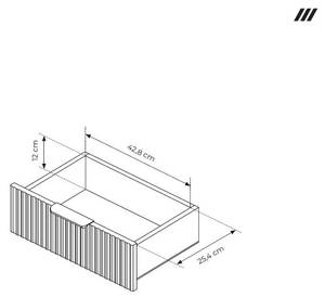 Couchtisch LISA Braun - Holzwerkstoff - 97 x 42 x 60 cm