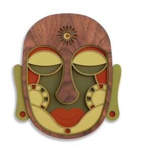 Masque mural Modern African Mask #44 46 x 57 cm