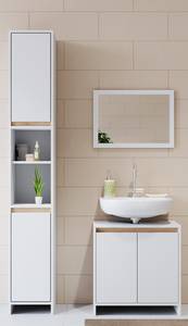 Salle de bain Emma (3 éléments) Blanc - Bois manufacturé - 45 x 60 x 2 cm