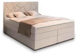 Boxspringbett TRANI Beige - Breite: 180 cm