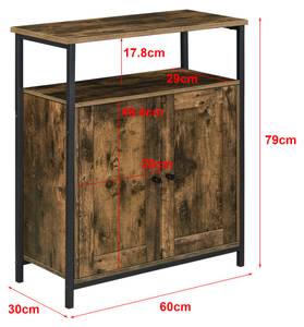 Beistelltisch Aremark Braun - Holzwerkstoff - 66 x 79 x 30 cm